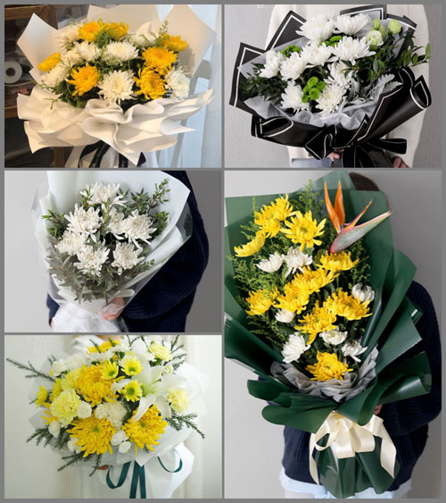 浙江省丽水景宁县梅岐乡白事花束代送